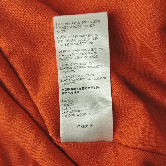 Anthropologie Maeve Dress Sz S Daisy Floral Print soft knit cowl neck orange/red - Picture 12 of 13